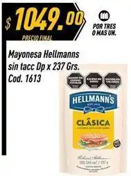 Supermercados Comodin Hellmann's - mayonesa sin tacc dp x 237 grs. cod. 1613 oferta