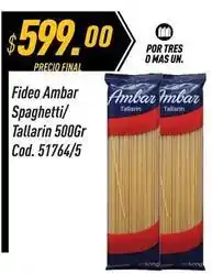 Supermercados Comodin Ambar - fideo spaghetti/tallarin 500gr cod. 51764/5 oferta