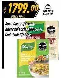 Supermercados Comodin Knorr - sopa casera/crema seleccionados cod. 20662/63/64 oferta