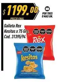 Supermercados Comodin Rex - galleta kesitas x 75 grs. cod. 31395/94 oferta