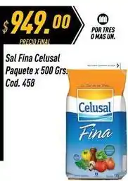 Supermercados Comodin Celusal - sal fina paquete x 500 grs. cod. 458 oferta