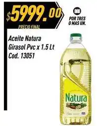 Supermercados Comodin Natura - aceite girasol pvc oferta
