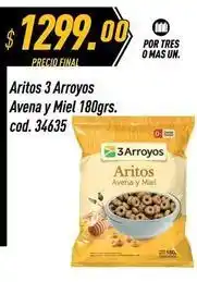 Supermercados Comodin 3 arroyos - aritos avena y miel 180grs. cod. 34635 oferta