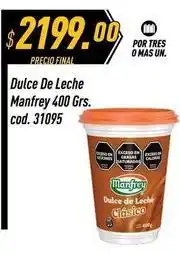 Supermercados Comodin Manfrey - dulce de leche 400 grs. cod. 31095 oferta