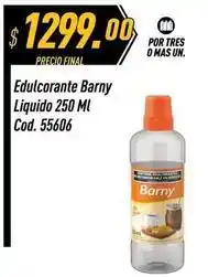 Supermercados Comodin Barny - edulcorante liquido cod. 55606 oferta