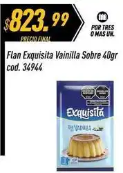 Supermercados Comodin Exquisita - flan vainilla sobre cod. 34944 oferta