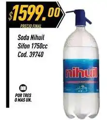 Supermercados Comodin Mas - soda sifon 1750cc cod. 39740 oferta