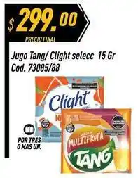 Supermercados Comodin Tang - jugo /clight selecc 15 gr cod. 73085/88 oferta
