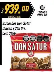 Supermercados Comodin Don satur - bizcochos dulces cod. 7225 oferta