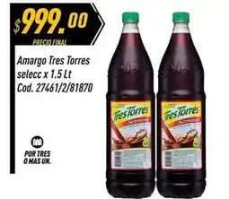 Supermercados Comodin Tres torres - amargo selecc x 1.5 lt cod. 27461/2/81870 oferta