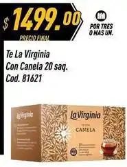 Supermercados Comodin La virginia - te con canela 20 saq. cod. 81621 oferta