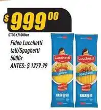 Supermercados Comodin Lucchetti - fideo tall/spaghetti oferta