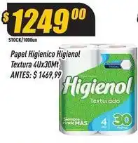 Supermercados Comodin Higienol - papel higienico textura oferta