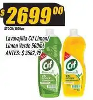 Supermercados Comodin Cif - lavavajilla limon verde oferta