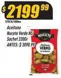 Supermercados Comodin Nucete - aceituna verde n5 sachet oferta