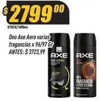Supermercados Comodin Axe - deo aero varias fragancias oferta