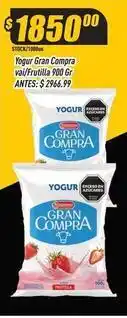 Supermercados Comodin Gran compra - yogur vai/frutilla 900 gr oferta