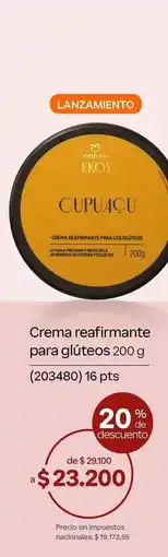 Natura Natura - crema reafirmante para glúteos oferta