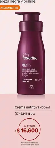 Natura Natura - crema nutritiva 400 ml oferta