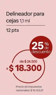 Natura Delineador para cejas oferta