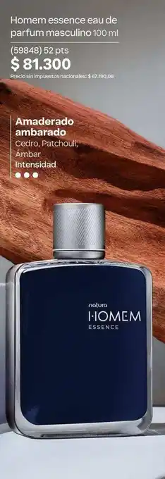 Natura - homem essence eau de parfum masculino 100 ml (59648)