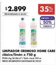 Disco Limpiador cremoso home care oferta