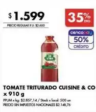 Disco Tomate triturado oferta