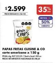 Disco Papas fritas oferta
