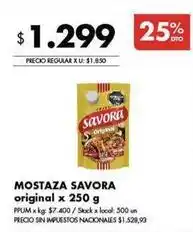 Disco Savora - mostaza oferta