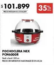 Disco Nex - pochoclera nex pcm6000r oferta