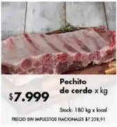 Disco Pechito de cerdo oferta