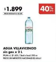 Disco Villavicencio - agua oferta