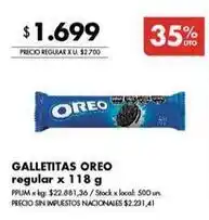 Disco Oreo - galletitas oferta