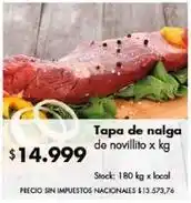 Disco Tapa de nalga de novillito oferta