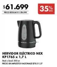 Disco Nex - hervidor eléctrico kp1765 oferta