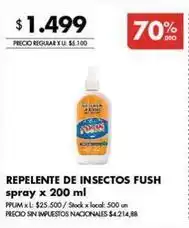 Disco Repelente de insectos fush oferta