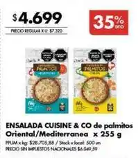 Disco Ensalada cuisine & co de palmitos oriental/mediterranea oferta