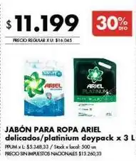 Disco Ariel - jabón para ropa oferta