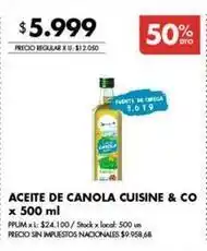 Disco Aceite de canola oferta