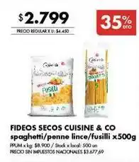 Disco Fideos secos spaghetti/penne lince/fusilli oferta