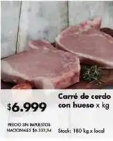Disco Carré de cerdo con hueso oferta