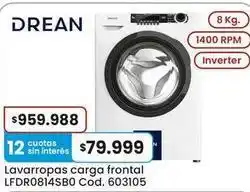 Coto Drean - lavarropas carga frontal lfdr0814sb0 oferta