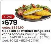 Coto Medallón de merluza congelado varios sabores, cod. 30423-41127-30419(1) oferta