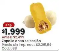 Coto Zapallo anco selección cod. 688 oferta