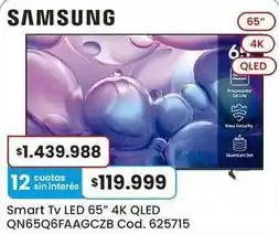 Coto Samsung - smart tv led 65 4k qled qn65q6faagczb oferta