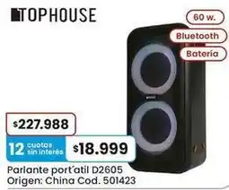 Coto Origen - parlante port'atil d2605 oferta