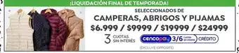 Camperas, abrigos y pijamas