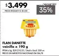 Jumbo Danette - flan oferta