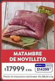 Jumbo Matambre de novillito oferta