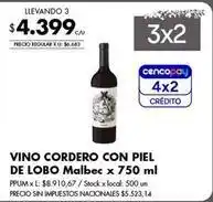 Jumbo Vino corderos con piel de lobo malbec oferta